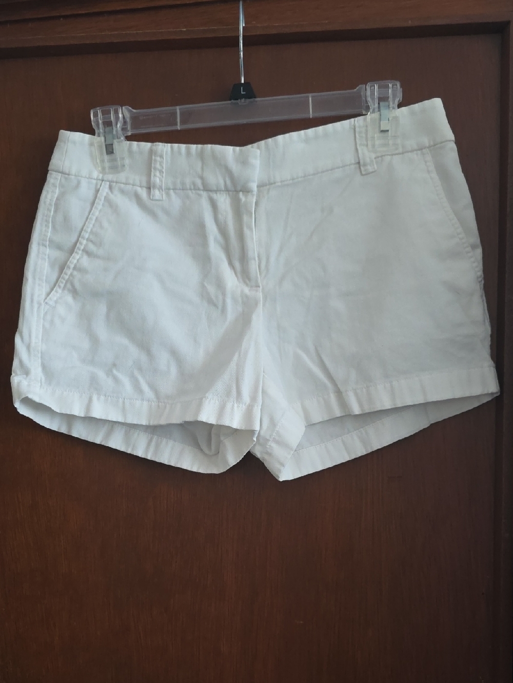 J. Crew White 100% Cotton Shorts Sz 2